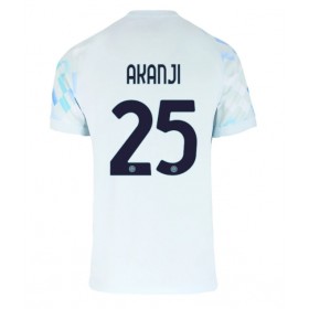 Pánské fotbalový oblečení Inter Milan Manuel Akanji #25 Venkovní košile 2025-26 Krátkým Rukávem